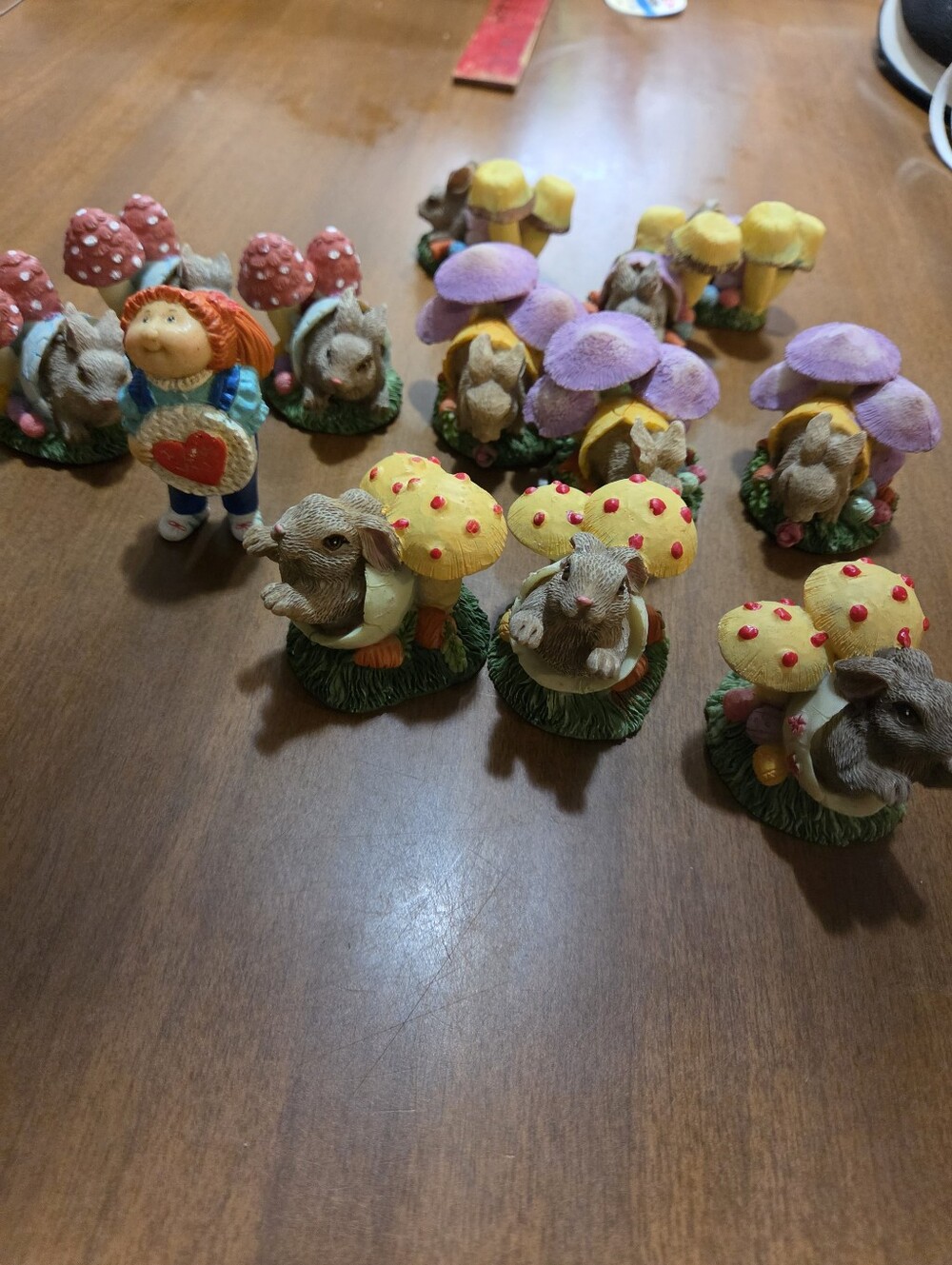 Miniature Figurines Fairy Garden Lot Mushrooms